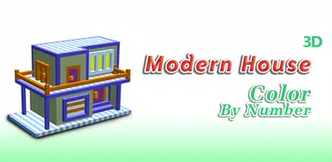 Modern Houses Voxel Coloring