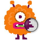 Monsters Pixel Art Zeichen