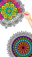 Mandala Color by Number Book الملصق
