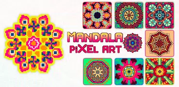 Mandala Pixel Art Coloring