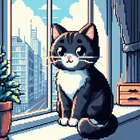 Cats Pixel Art simgesi