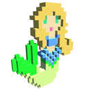 Mermaid Voxel Coloring Book APK