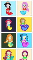 Mermaid Voxel Poster