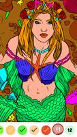 Mermaid Paint By Number Book ảnh chụp màn hình 2