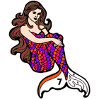 Mermaid Color by Number: Adult Coloring Book Pages أيقونة