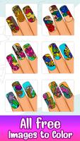 Glitter Nails -Color by Number Poster