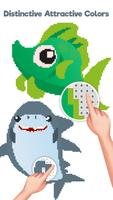 Sea Animals Color by Number captura de pantalla 3