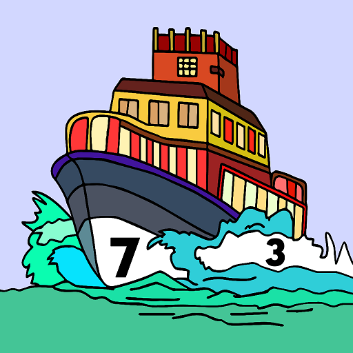 Ships Color by Number Art Book