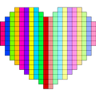 Pixel Art Symmetry Draw: Color biểu tượng