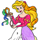 Princess Glitter Color by No. आइकन