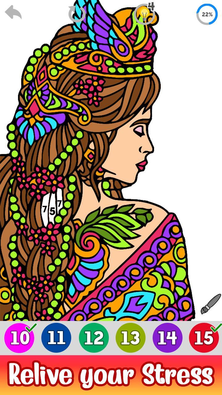Download Princess Glitter Color by Number:Oil Painting Book for Android - APK Download