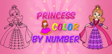 Princess Color by Number Book