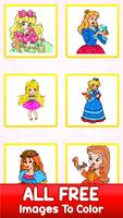 Princess Color by Number Book الملصق