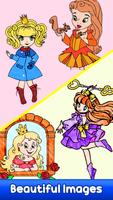 Princess Color by Number Book syot layar 1