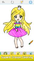Princess Color by Number Book скриншот 2