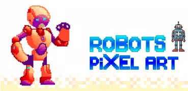Robots Color by Number Pixels