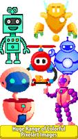 Robots Color by Number Pixels screenshot 1