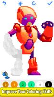 Robots Color by Number Pixels screenshot 2