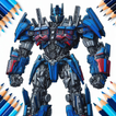 Robots Color By Number Book