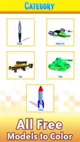 Weapons 3D Color by Number постер