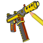 Guns Color Weapons Paint Book icon