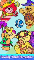 Teddy Bear Color by Number Art imagem de tela 1