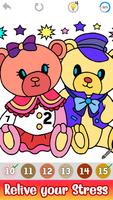 Teddy Bear Color by Number Art imagem de tela 2
