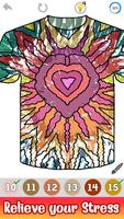 Tie Dye Shirts Color By Number imagem de tela 1