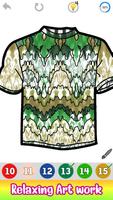 Tie Dye Shirts Color By Number imagem de tela 2