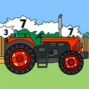 Tractors Color by Number Book APK