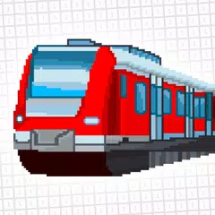 download Trains Pixel Art Coloring Book XAPK