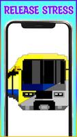 Поезда Пиксель Арт Раскраска скриншот 1