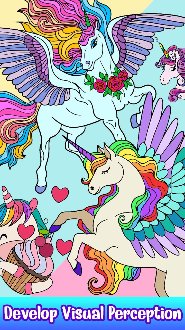 Download Unicorn Paint by Number - Fantasy Glitter Coloring for Android - APK Download