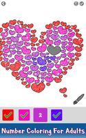Valentine Love Glitter Color by Number Book Pages capture d'écran 3