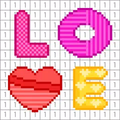 Valentine Love Color By Number Icon
