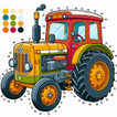 Vehicles Paint By Number Art