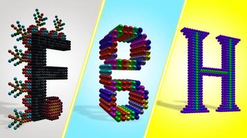 Alphabets Magnet World 3D:ASMR постер
