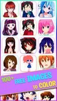 Anime Pixel Art الملصق
