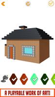 Block House Craft Pixel Art 3D ảnh chụp màn hình 2