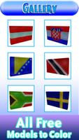 Flags Magnetic Balls Coloring Plakat
