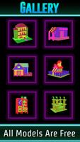 Glow House Voxel Plakat