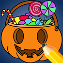 Halloween Color By Number Kids APK