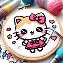 Kawaii Crossstitch Coloring APK