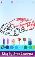 Learn to Draw Cars: Color Draw ảnh chụp màn hình 1