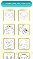Learn To Draw Emoji Coloring imagem de tela 2