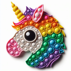 Pop It Unicorn Toys 3D ASMR Zeichen