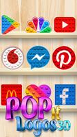 Pop It Logo 3D Sensory Poppers Cartaz
