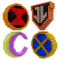 Superhero Logo Magnet World 3D