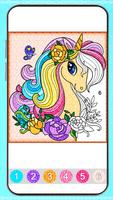 Unicorn Glitter Coloring Game Plakat
