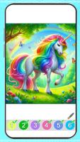 Unicorn Glitter Coloring Game Screenshot 2